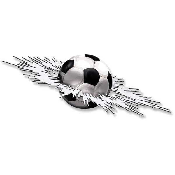 Autocollant Graphique Crashed Football  24x7x5cm