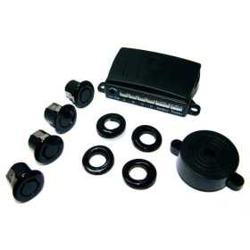 Radar de recul ParkSafe MultiAngle convient pour attelage avec 4 capteursbuzzer noirs brillants 1224V