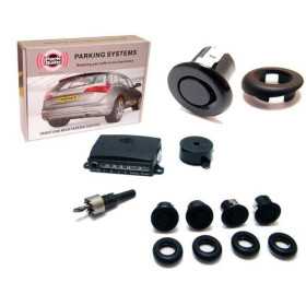 Radar de recul ParkSafe MultiAngle convient pour attelage avec 4 capteursbuzzer noir mat 1224V