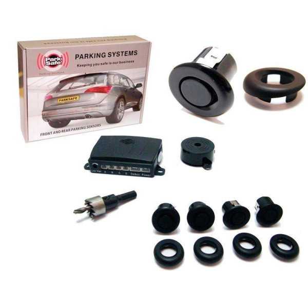 Radar de recul ParkSafe MultiAngle convient pour attelage avec 4 capteursbuzzer noir mat 1224V
