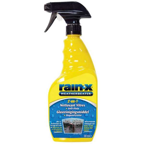RainX 2en1 Nettoyant Vitres  AntiPluie 500ml