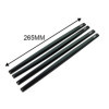 Jeu de bandes de protection de parechocs universelles 265x12mm  Autocollantes  Noir  Jeu de 4 pièces