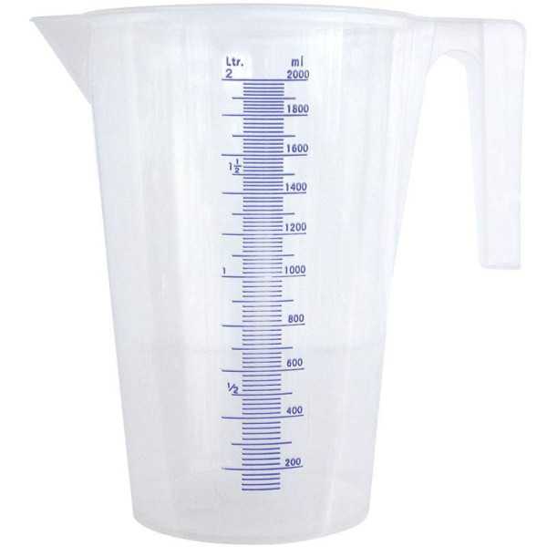 Gobelet doseur Pressol en plastique avec graduation 2L