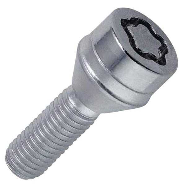 Jeu de boulons de carrosserie McGard M14x1.50  Conique  Longueur 40 mm tête 17 mm