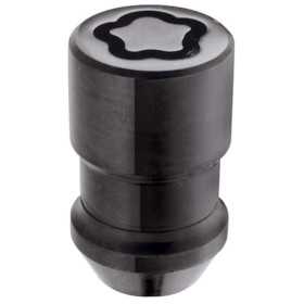 Jeu de contreécrous McGard M12x1.50 Noir  Conique  Longueur 370 mm tête 19 mm