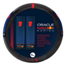 Red Bull Oracle Housse de volant universel + Protèges ceinture  Type 002 MV1  NoirRougeBleu