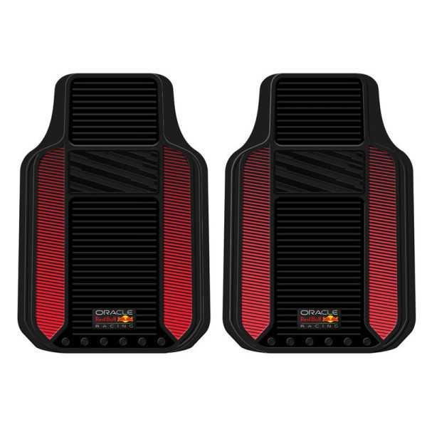 Red Bull Oracle Jeu de tapis de voiture universel 'Heavy Duty'  Set de 2 pièces  NoirRouge