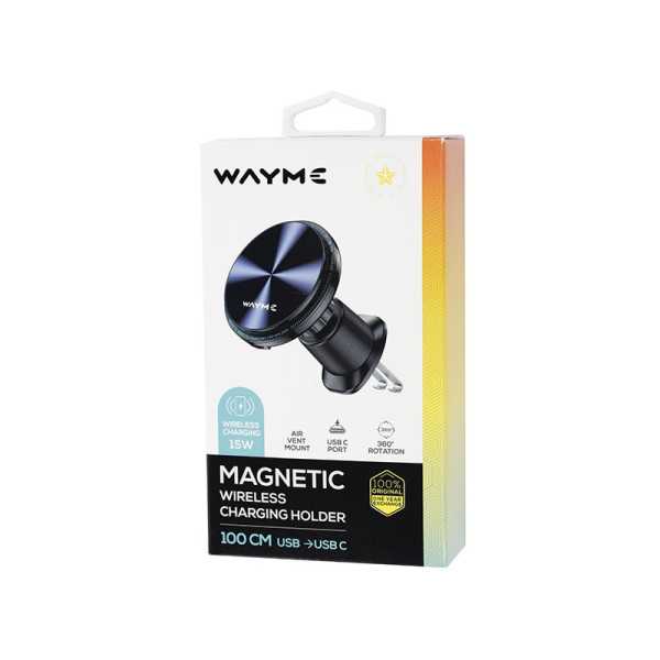 WAYME Support magnétique pour grille d'aération voiture avec charge...