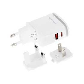 WAYME Chargeur secteur 25W USB-C PD avec lampe LED tactile et adapt...