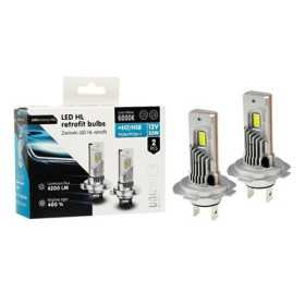 Ampoules VISION LED rétrofit H7/H18 HL 12V 35W 4200 lm 6000K, 2 piè...