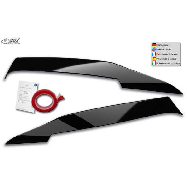 Couvre phares RDX pour MERCEDES Classe C W205, S205, C205 2014-2021...