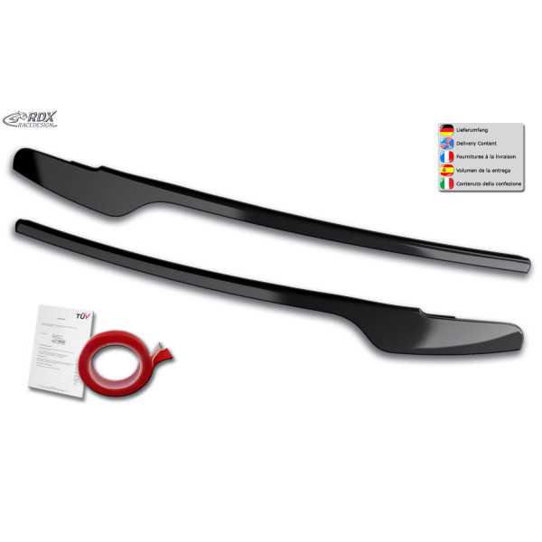 Couvre phares RDX pour AUDI A4 B8, B81, 8K Facelift 2011-2015 noir ...