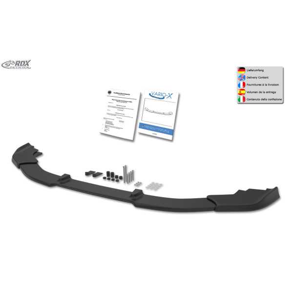 Spoiler avant RDX VARIO-X pour VW Touran R-Line (5T / 2015-présent)...