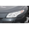 Caches phares RDX pour RENAULT Megane 3 (Z / 2008-2013) noir brilla...