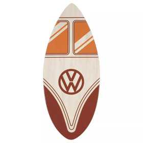 VOLKSWAGEN BUS VW T1 Combi Holz Skimboard 41“ – Front in Rot / Ecru...
