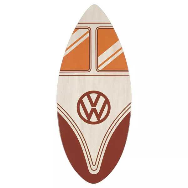 VOLKSWAGEN BUS VW T1 Combi Holz Skimboard 41“ – Front in Rot / Ecru...