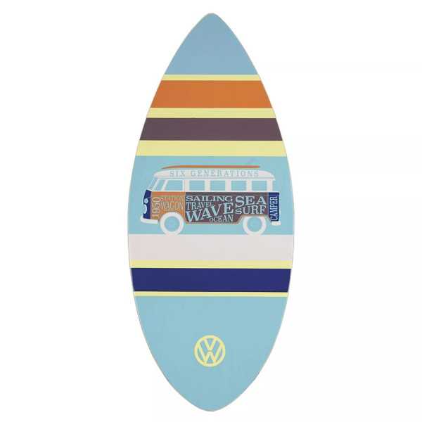 VOLKSWAGEN BUS VW T1 Combi Skimboard en bois 41“ – rayé bleu clair ...