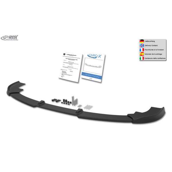 Spoiler avant RDX VARIO-X pour RENAULT Master et NISSAN Interstar (2024-présent) Séparateur de lèvre avant