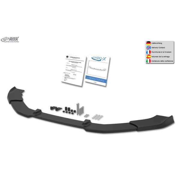 Becquet avant RDX VARIO-X pour VOLVO C70 (M / 2009-2013) Séparateur de lèvre avant
