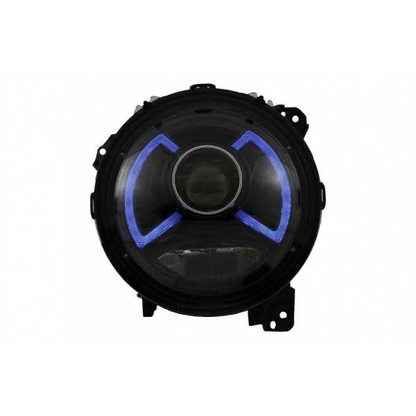 Phares Full LED pour Jeep Wrangler IV JL JLU 2018+ Barre lumineuse ...