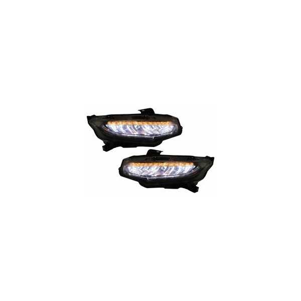 Phares Full LED pour HONDA Civic Mk10 FC FK 16+ Feux Sedan Hatchbac...