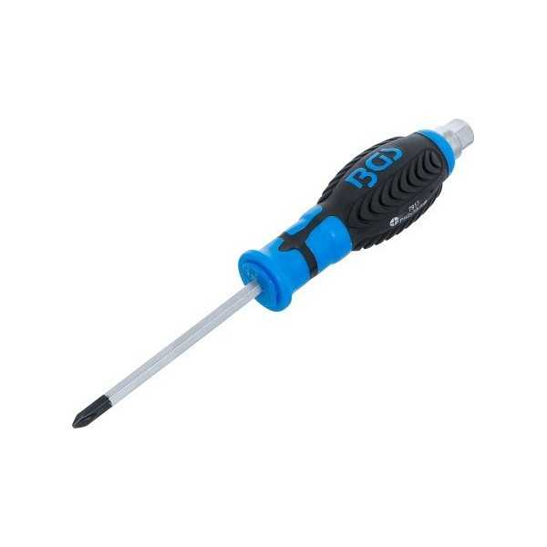 Tournevis lame Ã  profil six pans cruciforme PH2 longueur de la lame 100 mm