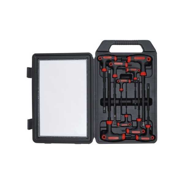 Jeu de tournevis avec poignÃ©e en T six pans intÃ©rieurs 2 10 mm 9 piÃ¨ces