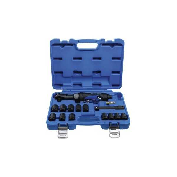 Jeu de visseuses Ã  cliquet Ã  air comprimÃ© 12 5 mm 1/2" 102 Nm 14 piÃ¨ces