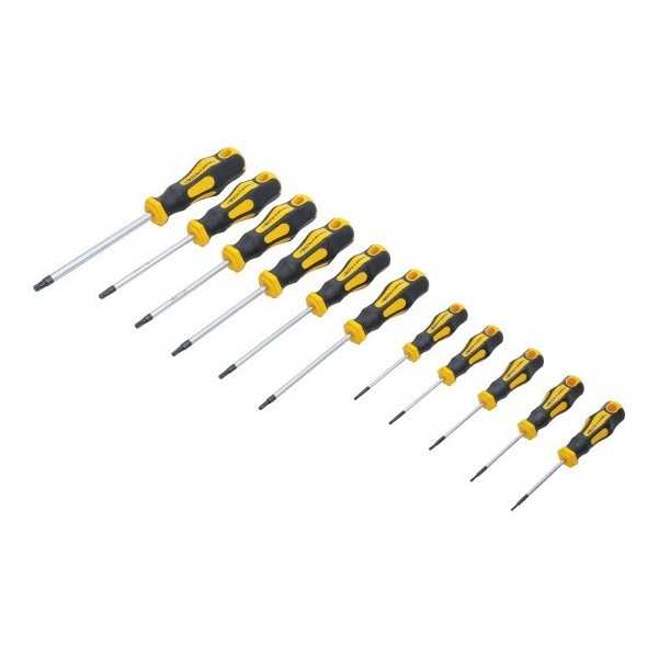 Jeu de tournevis Profil en T pour Torx avec perÃ§age frontal T6 T40 11 piÃ¨ces