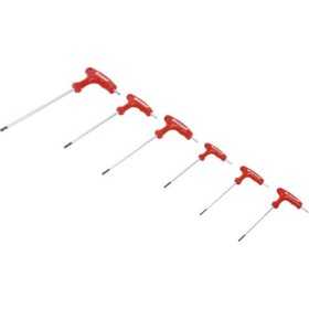 Tournevis avec poignÃ©e en T profil en T pour Torx avec perÃ§age frontal T10 T40 6 piÃ¨ces