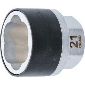 Douille spiralÃ©e/extracteur de vis Empreinte six pans mÃ¢le 21 mm 21 mm