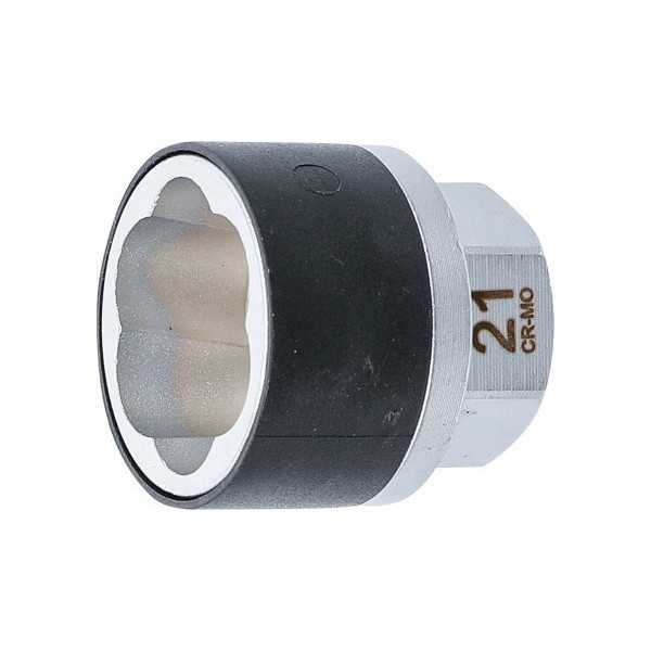 Douille spiralÃ©e/extracteur de vis Empreinte six pans mÃ¢le 21 mm 21 mm