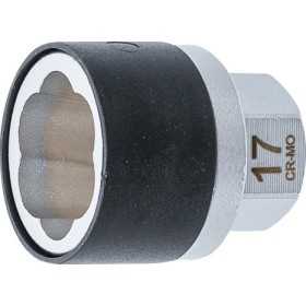 Douille spiralÃ©e/extracteur de vis Empreinte six pans mÃ¢le 17 mm 17 mm