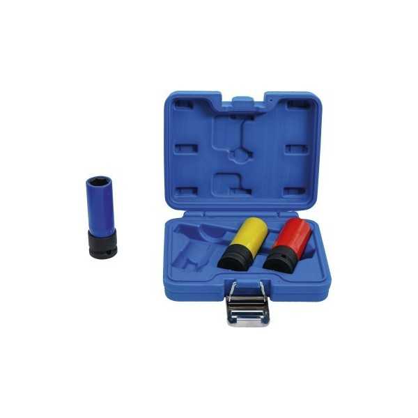 Jeu de douilles de puissance avec protection 12 5 mm 1/2" 17 / 19 / 21 mm 3 piÃ¨ces