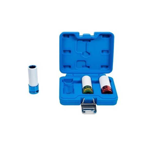 Jeu de douilles de puissance avec protection 12 5 mm 1/2" 17 / 19 / 21 mm 3 piÃ¨ces