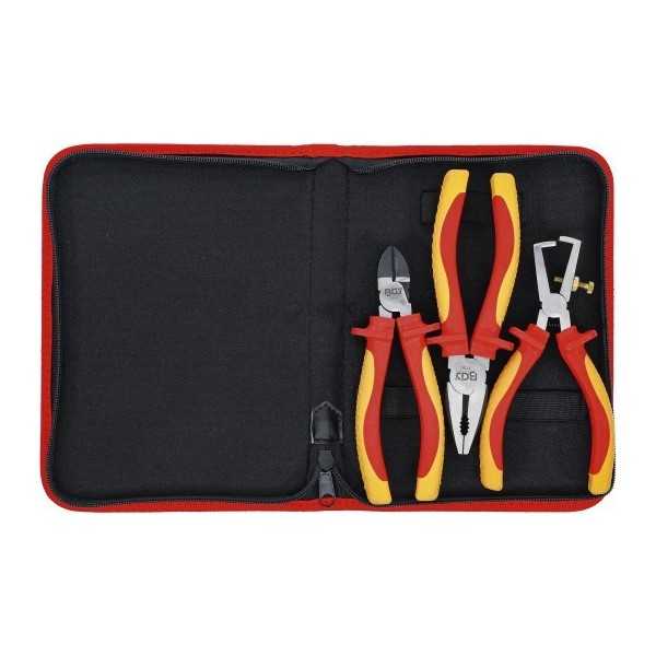 Jeu de pinces VDE 3 piÃ¨ces