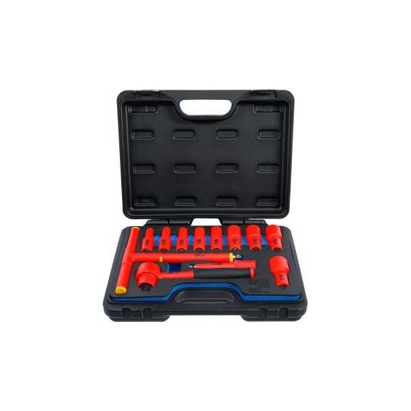 Jeu de douilles VDE Empreinte 10 mm 3/8" 7 â€“ 22 mm 12 piÃ¨ces