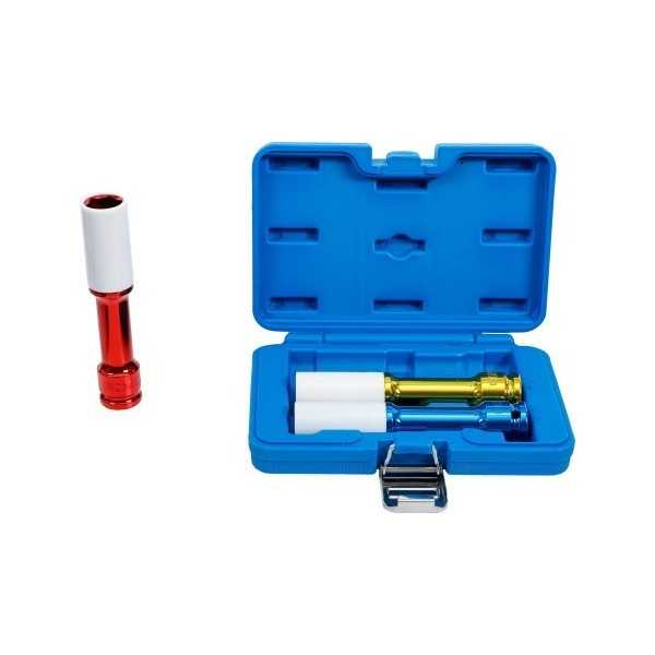 Jeu de douilles de puissance avec protection 12 5 mm 1/2" longueur 150 mm 17 / 19 / 21 mm 3 piÃ¨ces