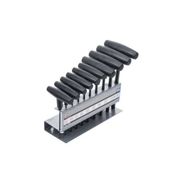 Jeu de tournevis avec poignÃ©e en T pouces six pans intÃ©rieurs 3/32" 3/8" 10 piÃ¨ces
