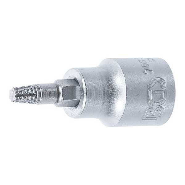 Douille Ã  embouts extracteurs de vis 10 mm 3/8" pour profil T pour Torx dÃ©fectueux T25