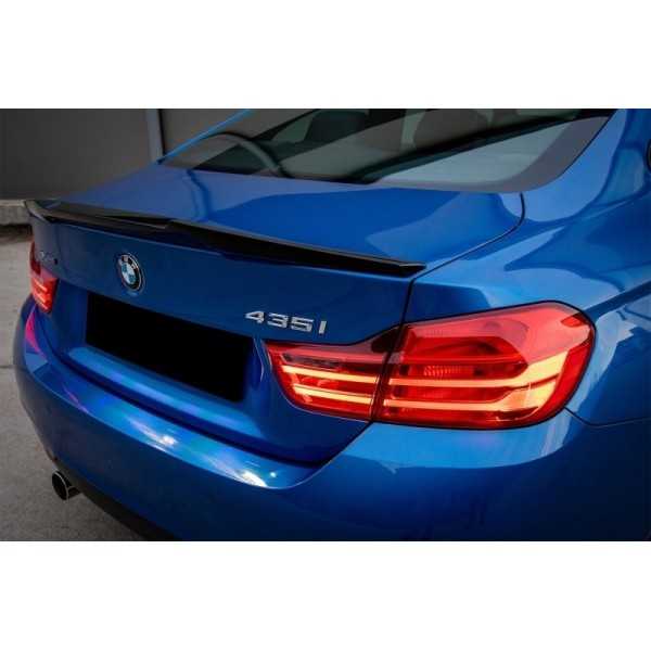 Aileron coffre pour BMW Série 4 Coupé F32 2013+ M4 CSL Look Noir ma...