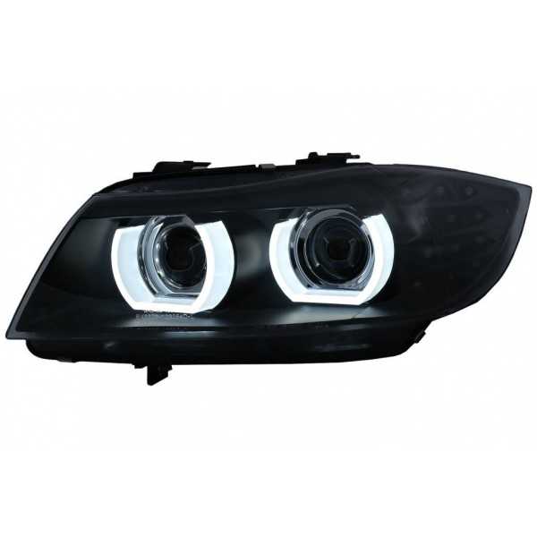 3D Angel Eyes LED DRL Xénon Phares pour BMW 3 E90 E91 LCI 2008-2011...
