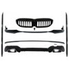 Kit Calandre Spoiler LÃ¨vre pour BMW 3 G20 G21 M340i Look Argent Embouts Silencieux