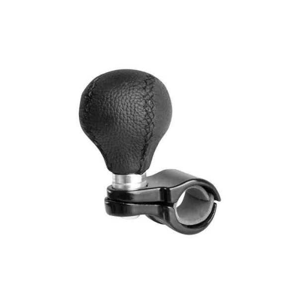 Pommeau de volant en cuir noir