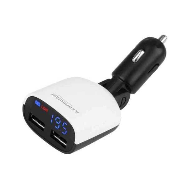 chargeur USB 3.4A max voltmÃ¨tre 8-30V avec alarme basse tension