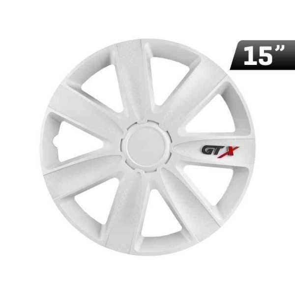 Enjoliveur 15 Pouces GTX carbone blanc  1 pc.