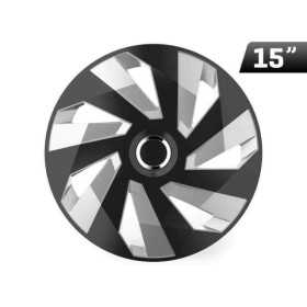 Enjoliveur Vector RC noir   argent 15 Pouces  1 pc.