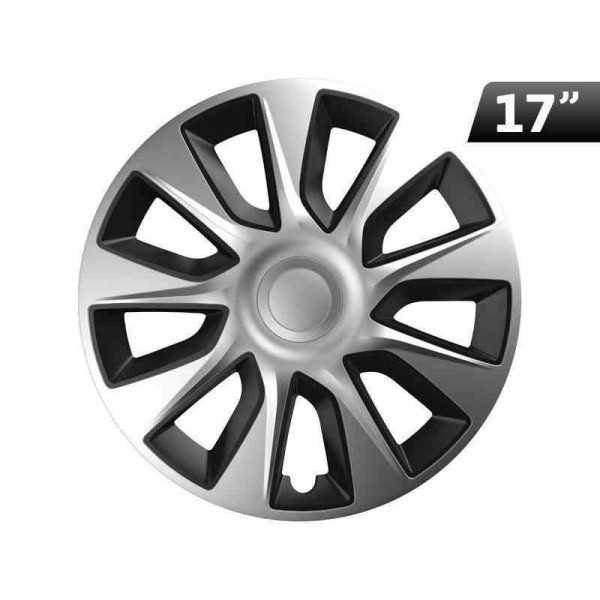 Enjoliveur Stratos argent   noir 17 pouces  1 pc.