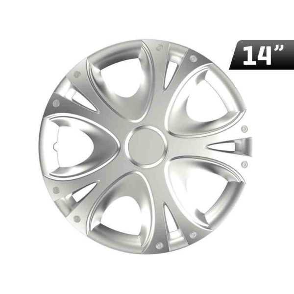 Enjoliveur Dynamic argent 14 Pouces  1 pc.