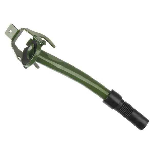 Un entonnoir en mÃ©tal avec un crochet pour bidon